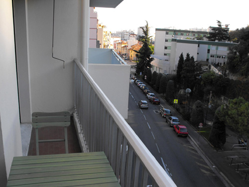 Photo vue balcon facade